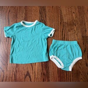 Cute Blue and White Matching Summer Outfit - Size 18 months